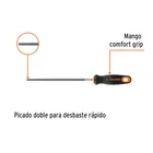 Lima redonda bastarda 8' con mango Comfort Grip, TRUPER 2