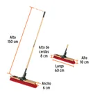 Cepillo industrial, multisuperficies, cerdas PE, EXPERT 3