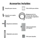 Aspiradora de sólidos y líquidos, 6 gal, plástica, negra 2