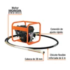 Vibrador para concreto, a gasolina, 163 cc, 5.5 HP, TRUPER 2
