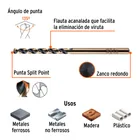 Broca HSS 9/64' Trugold para metal, TRUPER EXPERT 3