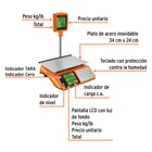 Báscula electrónica multifunciones con torreta 40 kg, TRUPER 3