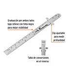Regla 15 cm de acero inoxidable de bolsillo, TRUPER 3