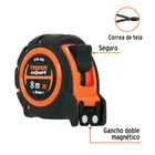 Flexómetro industrial contra impactos 8 m cinta 25 mm 2