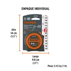 Flexómetro compacto contra impactos 8 m cinta 25 mm, TRUPER 6
