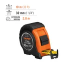 Flexómetro Gripper contra impactos 10 m cinta 32 mm, TRUPER 3
