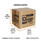 Flexómetro compacto contra impactos 5.5 m cinta 25 mm,TRUPER 8