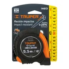 Flexómetro Gripper contra impactos 5.5 m cinta 25 mm, TRUPER 5