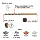 Broca HSS 5/32' Trugold para metal, TRUPER EXPERT 3