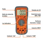 Multímetro digital para mant automotriz con RMS verdadero 6