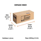 Probador de circuitos de corriente directa 20 cm, c/caimán 6
