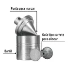 Plomada metálica de 340 g con centro, PRETUL 2