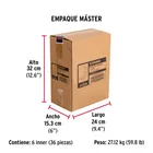 Bolsa con 24 escuadras esquineras 3' x 3', FIERO 8