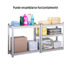 Estante metálico 5 repisas capacidad 35kg, 75x30x150, PRETUL 2