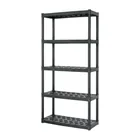 Estante plástico 5 repisas capacidad 70kg, 91x43x185, TRUPER 1