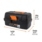 Caja para pesca de 16' con 3 bandejas deslizables, TRUPER 3
