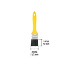 Brocha uso general de 1-1/2' con mango de plástico, PRETUL 3