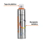 Pintura aerosol naranja, bote esbelto 400 ml, TRUPER 3
