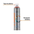Pintura en aerosol, cobre metálico, bote esbelto, 400 ml 3