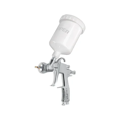Pistola para pintar LVLP vaso plástico, 1.7 mm, TRUPER