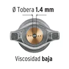 Pistola para pintar LVMP vaso aluminio, 1.4 mm, TRUPER 4