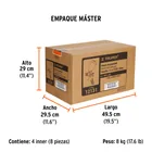Pistola p/pintar gravedad HVLP vaso plástico, 2 mm, TRUPER 9