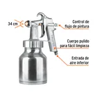 Pistola p/pintar baja presión, 1.5 mm, pulida, entrada inf 2