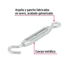 Tensor zinc 3/16' ojo-gancho, FIERO 2