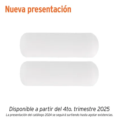 Bolsa c/2 felpas para mini rodillo esponja 4'x3/8', TRUPER