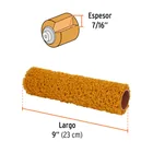 Rodillo para pintar 9 x 7/16' de PVC, acabados texturizados 4