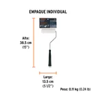 Mini Rodillo para pintar 4' x 3/8' de esponja, TRUPER 5