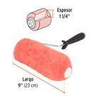 Rodillo para pintar 9 x 1-1/4' superficies extra rugosas 3