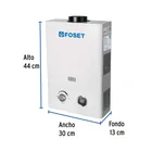 Calentador instantáneo, 6L, 1 servicio, gas LP, FOSET 2