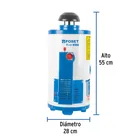 Calentador de paso, rápida recup, 6L, 1 serv, gas LP, FOSET 3