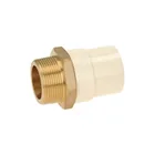 Adaptador macho de CPVC 1-1/2' con inserto y tuerca de latón 1