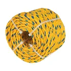 Kilo de cuerda amarilla de polipropileno 6 mm, rollo 1kg 1