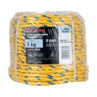 Kilo de cuerda amarilla de polipropileno 6 mm, rollo 1kg 4