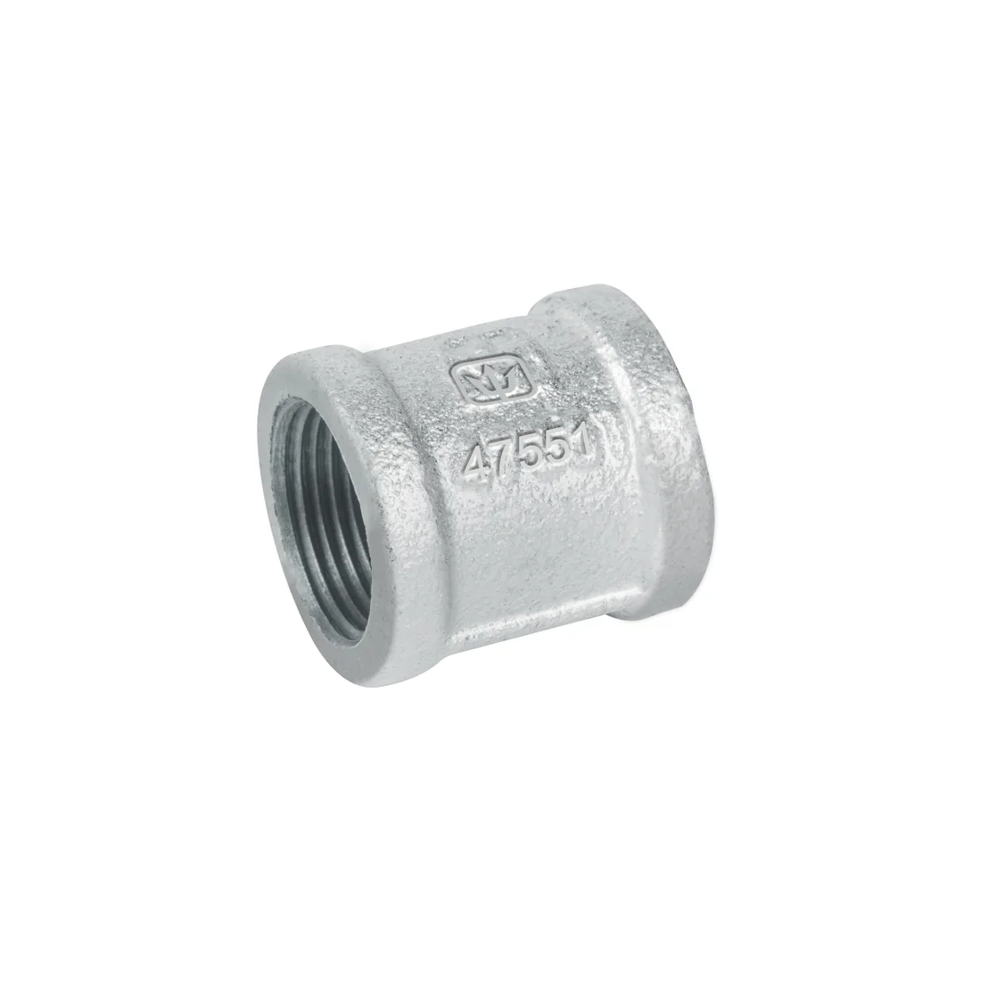Cople reforzado de acero galvanizado de 3/4', FOSET