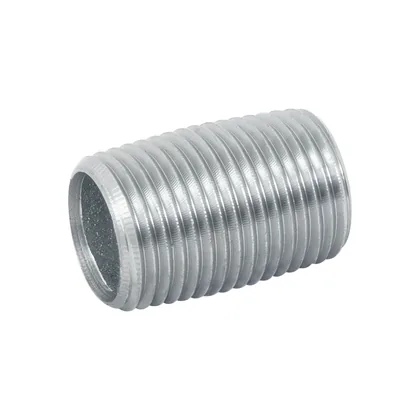 Niple de acero galvanizado 1/2' cuerda corrida, FOSET