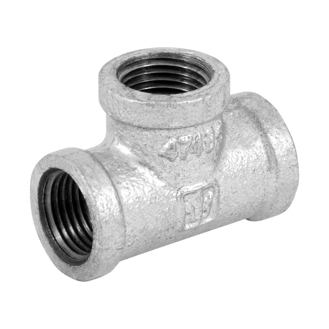 Tee sencilla 1/2' acero galvanizado, FOSET