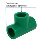 Tee sencilla de PPR 1/2', FOSET 2