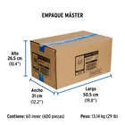 Adaptador macho de PVC de 3/4', FOSET 4
