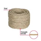 Piola de Sisal (henequén) de 6 mm x 15 m natural, FIERO 2