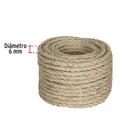 Piola de Sisal (henequén) de 6 mm x 15 m natural, FIERO 3