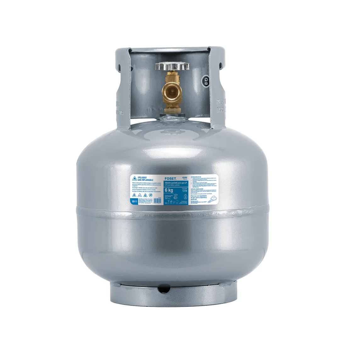 Cilindro portátil para gas LP, 6kg (13lb) FOSET