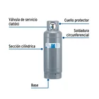 Cilindro portátil para gas LP, 20kg (44lb) FOSET 2