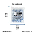 Chupón de PVC, 1-1/2' x 1-1/4', FOSET 6
