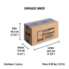 Céspol 1-1/4', sin contra, latón cromo, para lavabo, FOSET 6