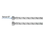 Manguera lavabo/fregadero, acero inox, 1/2' x 1/2', 40 cm 3