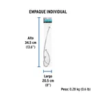 Manguera 'T' lavabo/fregadero,acero inox,1/2'x1/2'x1/2',55cm 5